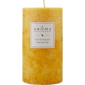 RELAXING AROMATHERAPY by Relaxing Aromatherapy ONE 2.75 X 5 inch PILLAR AROMATHERAPY CANDLE. COMBINES THE ESSENTIAL OILS OF LAVENDER AND TANGERIN