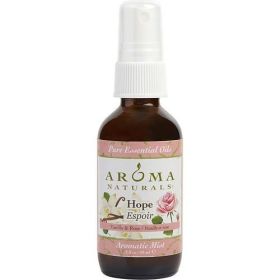 HOPE AROMATHERAPY by Hope Aromatherapy AROMATIC MIST SPRAY 2 OZ. COMBINES THE ESSENTIAL OILS OF VANILLA & ROSE.