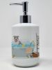 NEW Blue and White Pit Bull Terrier Ceramic Soap Dispenser Hand Soap Dispenser Pump Bottles for Bathroom Kitchen