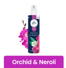 Glade Air Freshener Spray, Orchid & Neroli, Fresh Collection, Fragrance Infused with Essential Oils, 100% Natural Propellent, 8 oz