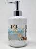 Lowchen in Bathtub Ceramic Soap Dispenser Hand Soap Dispenser Pump Bottles for Bathroom Kitchen, Empty Refillable Liquid Soap Container