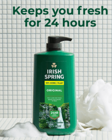 Irish Spring Mens Body Wash, Body Wash for Men, All Skin Types, Original Scent, 30 fl oz Bottle