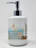 South Russian Sheepdog in Bathtub Ceramic Soap Dispenser Hand Soap Dispenser Pump Bottles for Bathroom Kitchen, Empty Refillable Liquid Soap Container