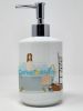Borzoi in Bathtub Ceramic Soap Dispenser Hand Soap Dispenser Pump Bottles for Bathroom Kitchen, Empty Refillable Liquid Soap Container