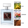 PSJH100-13 Men's Perfume Aromatic Woody Lavender Fragrance Light and Elegant Long-lasting Fragrance Fragrance 4-7% 100ml (3.38oz) Long-lasting Fragran